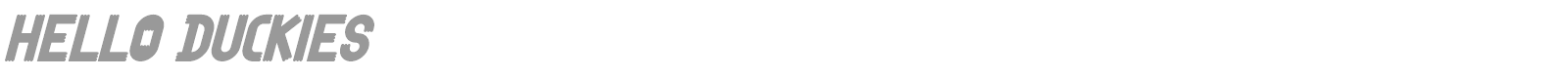 Hello Duckies font preview